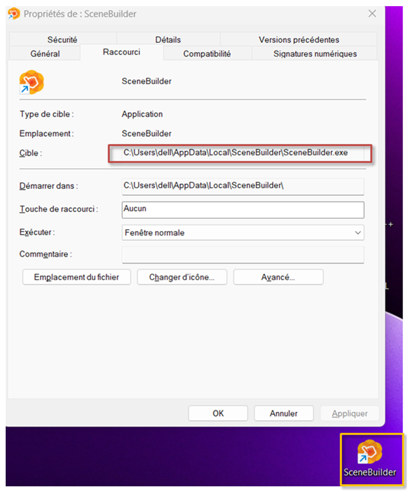 Navigation vers les préférences JavaFX dans Eclipse